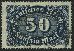 Dt. Reich 246c O, 1922, 50 M. Schwarzblau, Pracht, Gepr. Infla, Mi. 55.- - Used Stamps