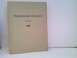 Nassauische Annalen 78.Band 1967 - Hessen