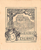 03624  "K.U. BAUMNACH"  PANORAMA. EX LIBRIS XX SECOLO - Exlibris