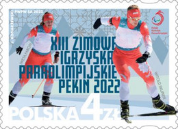 Poland 2022 / XIII Paralympic Winter Games Beijing 2022, Ice Skiing, Sport, Athletes MNH** New!!! - Sport Voor Mindervaliden