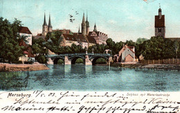 CPA - MERSEBURG - Schloss Mit Waterloobrücke ... - Merseburg