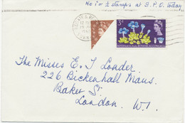 GB 1965 Extremely Rare Wilding 2d BI-SECTED Together With 3d = 4d Inland Rate R! - Storia Postale