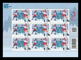 Poland 2022 / XIII Paralympic Winter Games Beijing 2022, Ice Skiing, Sport, Athletes, Full Sheet MNH** New!!! - Handisport