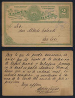 COSTA RICA  / 1899 ENTIER POSTAL VOYAGE (ref LE4699) - Costa Rica