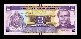 Honduras 2 Lempiras 2019 Pick 97d MBC/EBC VF/XF - Honduras