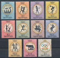 °°° HUNGARY - Y&T N°1379/89 - OLYMPICS GAMES 1960 MNH °°° - Ongebruikt