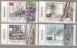 CHRISTMAS ISLAND 1991 Flora Trees MNH(**) Mi 337-340 #31226 - Christmas Island