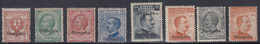 Egeo Stampalia Serie Di 8 Valori Sass. 1/3+5+8/11 MH*/MNH** Cv. 515 - Egée (Stampalia)