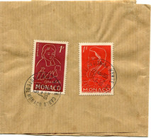 MONACO BANDE-JOURNAUX DU " MONDE DES PHILATELISTES " DEPART MONTE CARLO 8-1-1955 PRINCIPAUTE DE MONACO POUR LA FRANCE - Covers & Documents