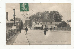 Cp ,92 ,   VILLENEUVE LA GARENNE, Le Nouveau Pont Et L'avenue De GENNEVILLIERS ,voyagée - Villeneuve La Garenne