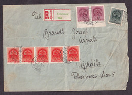 Hungary Occupation Of Croatia - Letter Sent By Registered Mail From Batina On Dunav (Kiskoszeg) To Novi Sad 16.04.1942. - Sonstige & Ohne Zuordnung