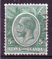 Kenya And Uganda 1922 King George V 5c In Fine Used Condition. - Kenya & Oeganda