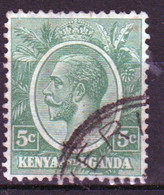 Kenya And Uganda 1922 King George V 5c In Fine Used Condition. - Kenya & Uganda