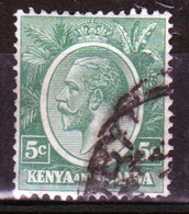 Kenya And Uganda 1922 King George V 5c In Fine Used Condition. - Kenya & Uganda