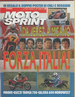 Moto Sprint. N. 20 - 1991. Poster Chili E Reggiani, Guzzi Targa 750, Gilera 600 Nordwest - Sin Clasificación