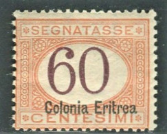 ERITREA 1926 SEGNATASSE 60 CENT. N. 25 ** MNH - Erythrée