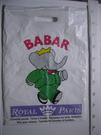 Sac En Plastique BABAR Royal Paris Canevas Toile A Broder Coussins Tapisseries - Advertentie