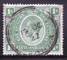 Kenya And Uganda 1922 King George V One Shilling In Fine Used Condition. - Kenya & Ouganda