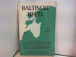 Baltische Hefte - 4. Jahrgang / Heft 1 - Sonstige & Ohne Zuordnung