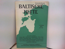 Baltische Hefte - 4. Jahrgang / Heft 4 - Other & Unclassified