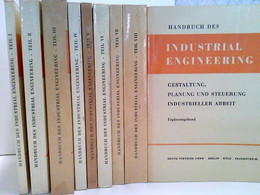 Konvolut Bestehend Aus 9 Bänden Zum Thema: Handbuch Des Industrial Engineering. - Técnico