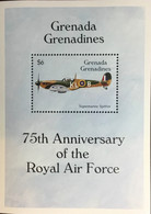 Grenada Grenadines 1993 Royal Air Force Spitfire Aircraft Minisheet MNH - Grenada (1974-...)