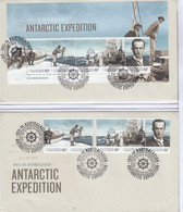 AAT 2014 Australian Antarctic Expedition 5v + M/s FDC (AAT1 15A) - FDC