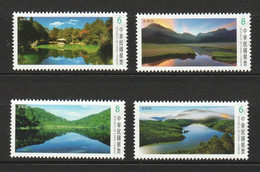 Taiwan 2018 S#4405-4408 Alpine Lakes MNH Mountain Lake - Unused Stamps