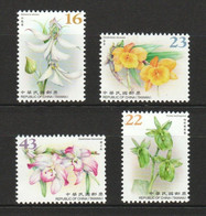 Taiwan 2018 S#4397-4399, 4401 Wild Orchids MNH Flora Flower Orchid - Unused Stamps