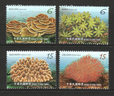 Taiwan 2018 S#4425-4428 Corals MNH Marine Life Coral - Unused Stamps