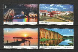 Taiwan 2018 S#4429-4432 Scenery - Penghu County MNH Firework Bridge Island - Unused Stamps