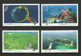 Taiwan 2019 S#4459-4462 Dongsha Atoll National Park MNH Marine Life Fish Coral Bird - Unused Stamps