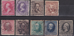 USA 1890/93 - Mi.Nr. 62 - 70 - Gestempelt Used - Gebruikt