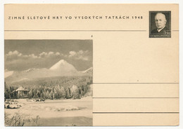 TCHECOSLOVAQUIE - Carte Postale (entier Postal) - Tatrach 1948 - Postkaarten