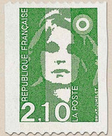 Type Marianne Du Bicentenaire. Provenant De Roulettes. 2f.10 Vert Y2627 - Unused Stamps