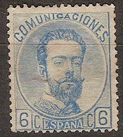 España 0119 (*) Amadeo. 1872. Sin Goma - Ungebraucht