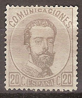 España 0123 (*) Amadeo. 1872. Sin Goma - Ongebruikt