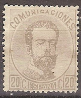 España 0123 (*) Amadeo. 1872. Sin Goma - Nuovi