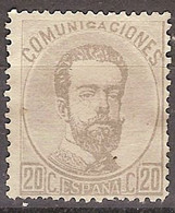 España 0123 (*) Amadeo. 1872. Sin Goma - Nuevos