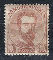 España 0125 (*) Amadeo. 1872. Sin Goma - Nuevos