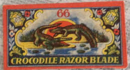 VINTAGE RAZOR BLADES ZILETI VEICOLI FAHRZEUGE CROCODILE  66 TRADE MARK BEST - Lamette Da Barba