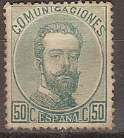 España 0126 (*) Amadeo. 1872. Sin Goma. - Ungebraucht