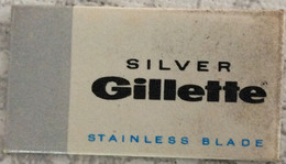 VINTAGE RAZOR BLADES ZILETI VEICOLI FAHRZEUGE SILVER GILLETTE STAINLESS BLADE - Rasierklingen