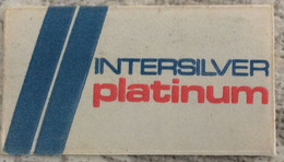 VINTAGE RAZOR BLADES ZILETI VEICOLI FAHRZEUGE INTERSILVER PLATINUM - Hojas De Afeitar