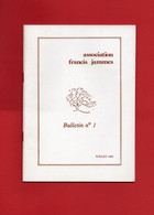 64---ORTHEZ---Association Francis Jammes---Bulletin N° 1--juillet 1983--voir 2 Scans - Pays Basque