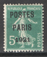 Francia 1920 Preannullati Unif.26 */MH VF/F - 1893-1947