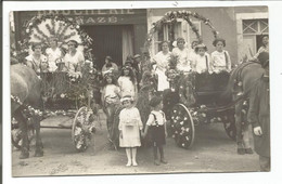 61.378/ BAZOCHES SUR HOENE - Carte Photo Fête (Boucherie P. Haze) - Bazoches Sur Hoene