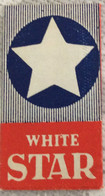 VINTAGE RAZOR BLADES ZILETI VEICOLI FAHRZEUGE WHITE STAR - Scheermesjes