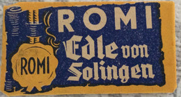 VINTAGE RAZOR BLADES ZILETI VEICOLI FAHRZEUGE ROMI EDLE VON SOLINGEN - Hojas De Afeitar