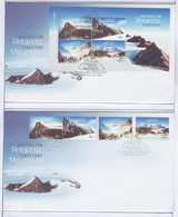 AAT 2013 Antarctic Mountains 4v + M/s  2 FDC (AAT1 160A) - FDC